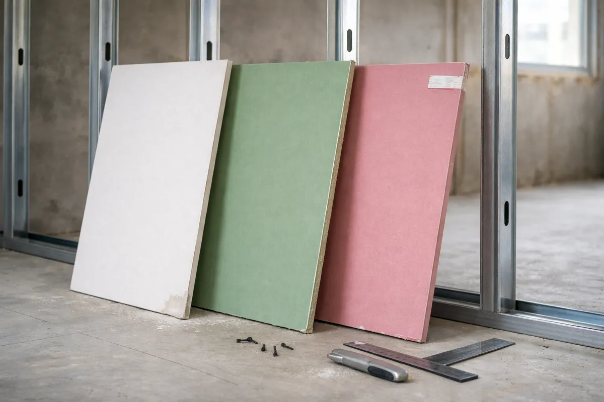 Drywall ST, RU e RF: qual usar em cada ambiente da sua obra